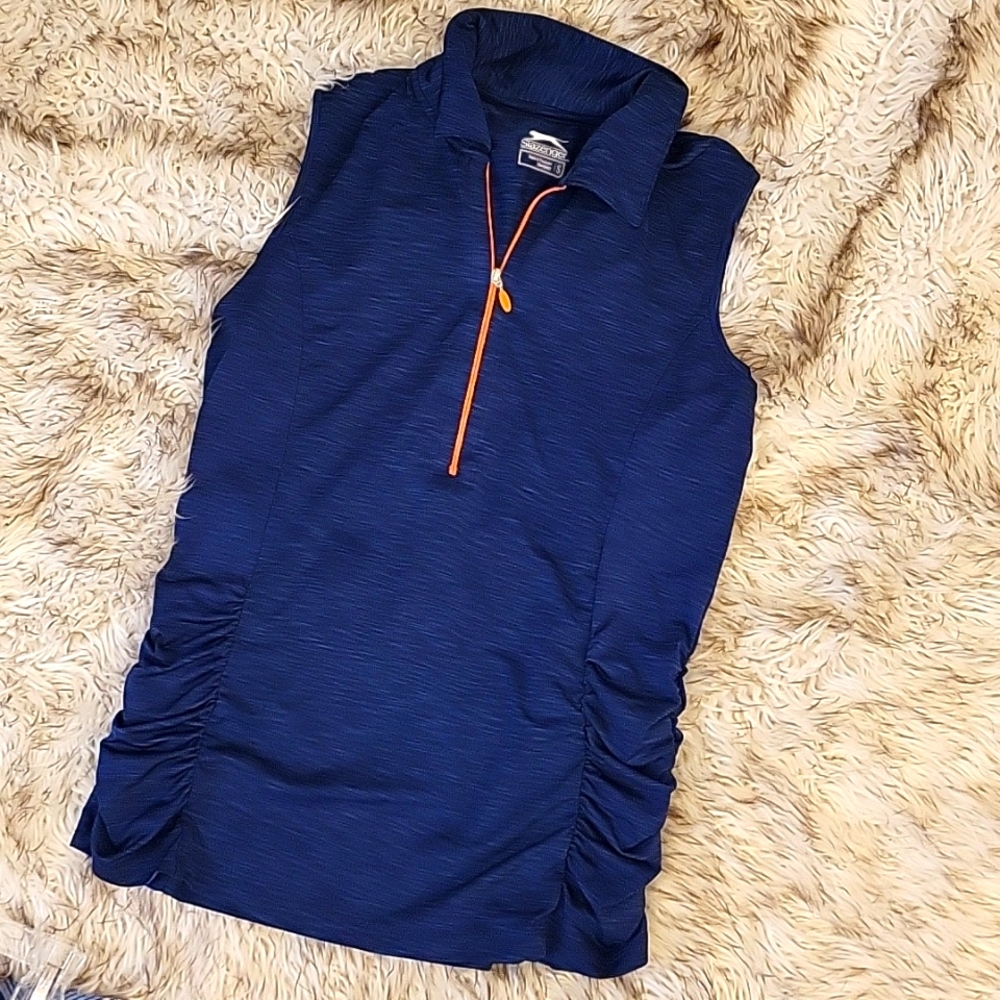 Golf shirt, sleeveless